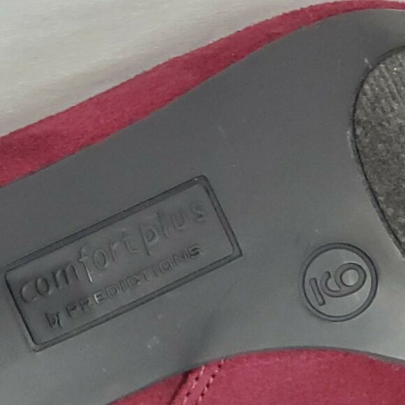 Comfort Plus by Predictions Burgundy Bootie Size 9 - Picture 6 of 9